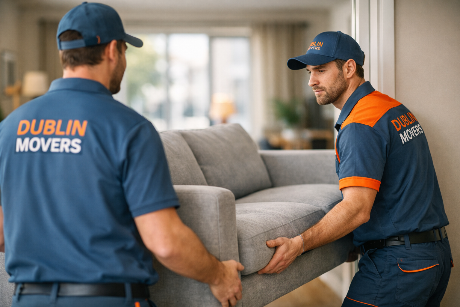 Professional moving team